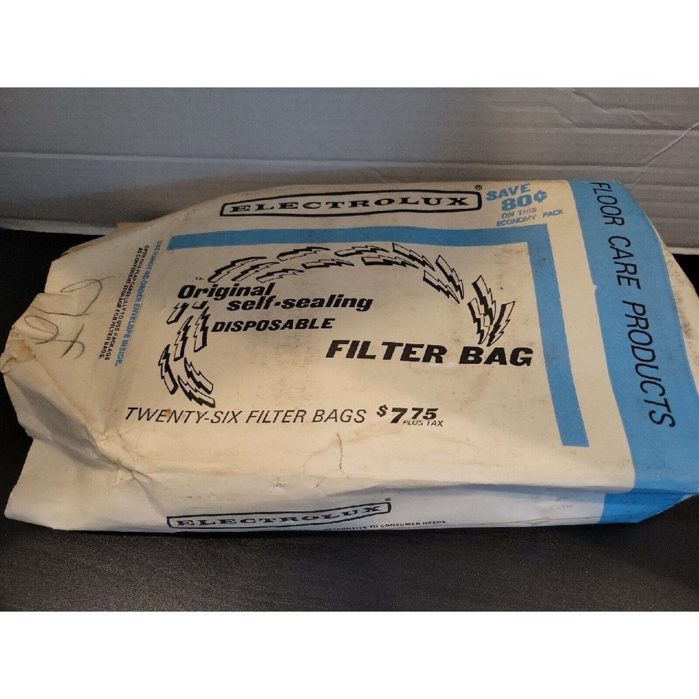 12 GENUINE Electrolux Vacuum Cleaner Filter Bags Vintage Original since 1952